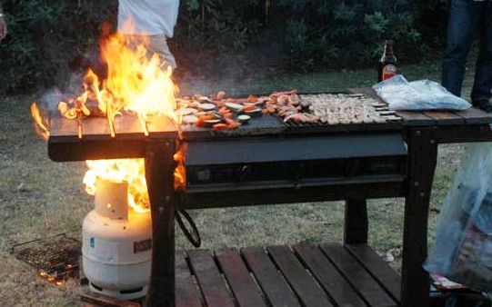 Bbq on fire discount