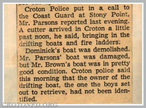 Hudson River Ice Rescue Incident - December 1951. (1 of 7)
