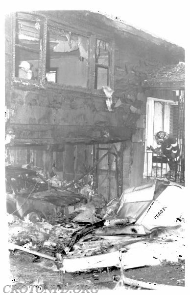 Airplane crash into house, 10/14/86.
