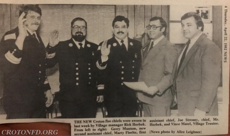 Croton FD Chiefs - 1982