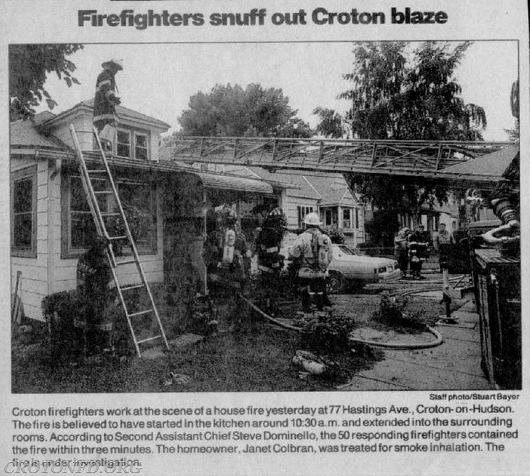 Hastings Avenue Fire - 1998