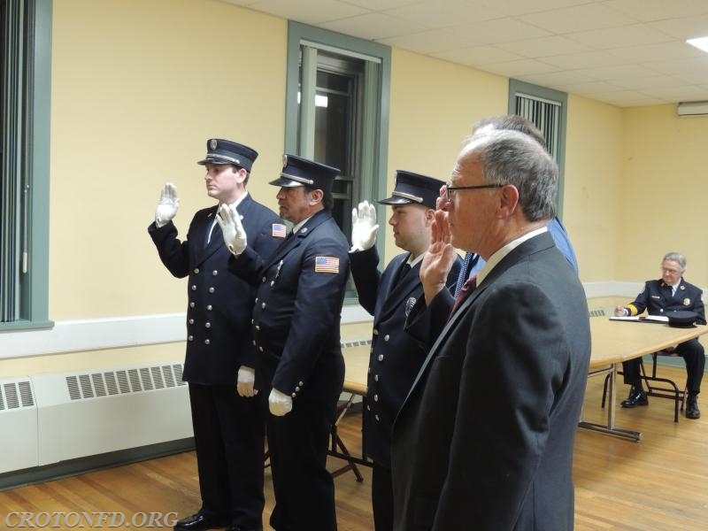 2016 Department Leaders Take Office - Croton Fire Department