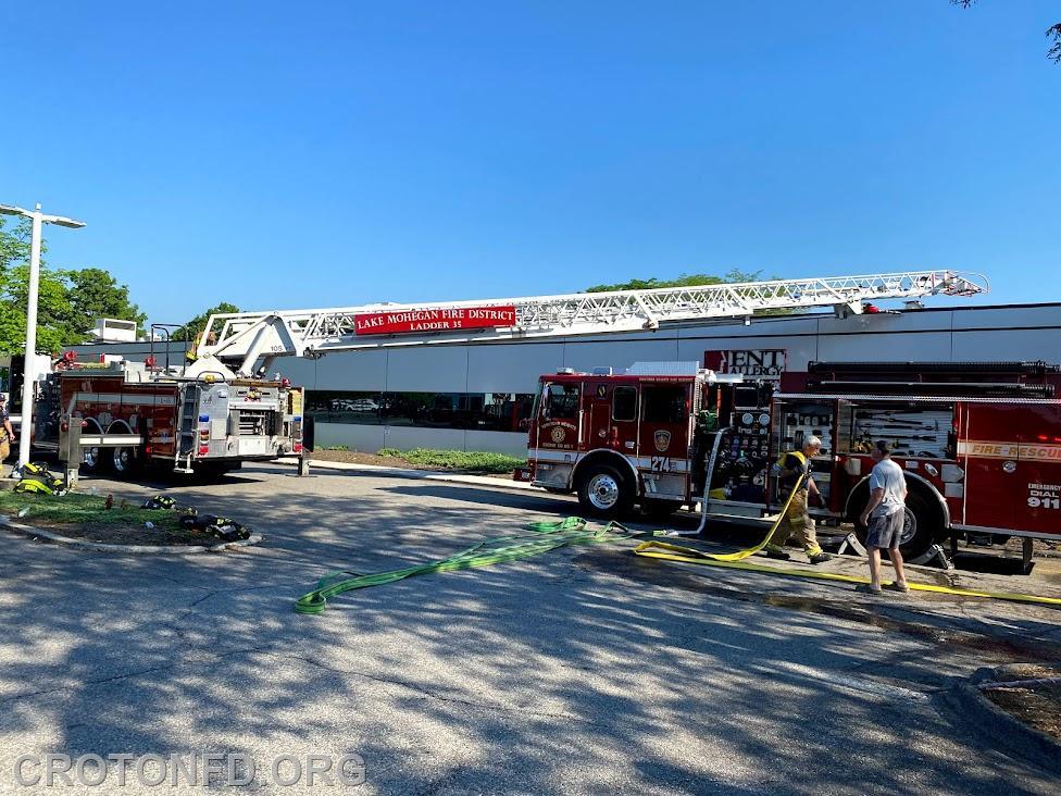 Mutual Aid to Yorktown - Commercial Building Fire 6/7/2021