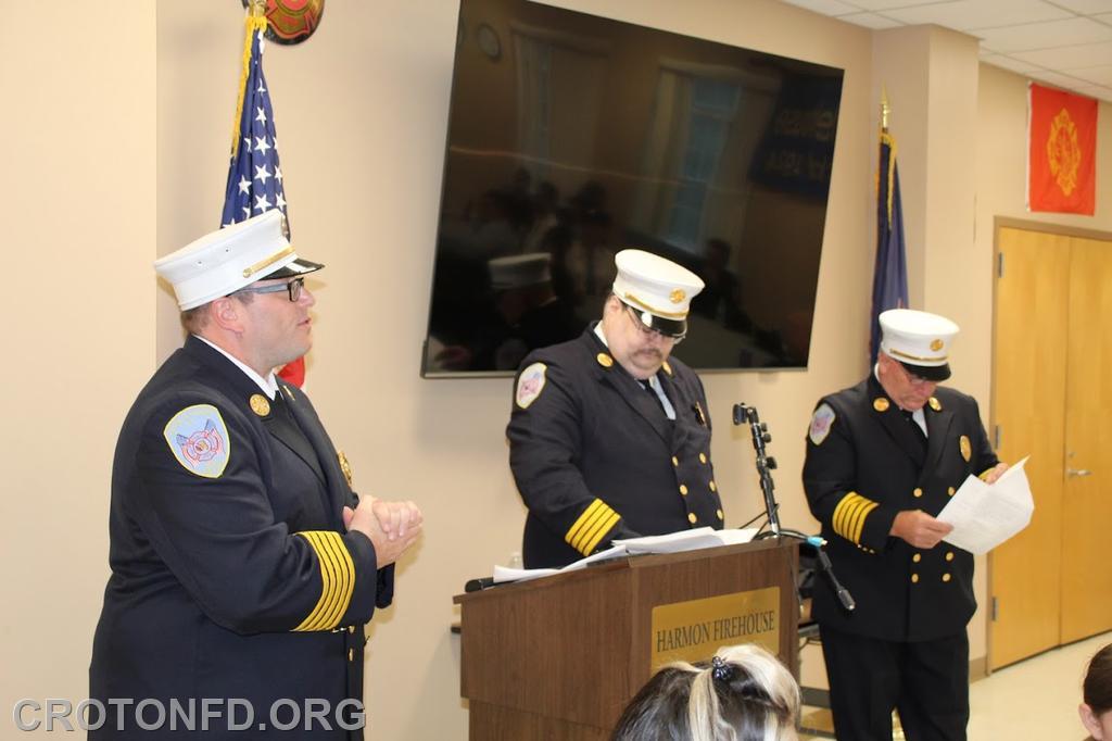 Chief Munson, Asst. Chief Karpoff and Asst. Chief Colombo